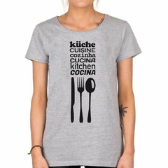 Remera Kitchen Cocina Spoon Fork Knife - TiendaCubik