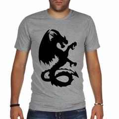 Remera Dragon En Negro Silhouettes - comprar online