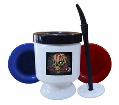 Mate Calavera Con Huevos Skull Bones Art - comprar online