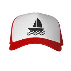 Gorra Velero Barco Nevagando Vector