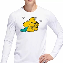 Remera Manga Larga Mike Crack Capa Diamante