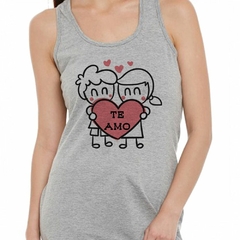 Musculosa Deportiva Te Amo Amor Love Enamorado Rosa - comprar online