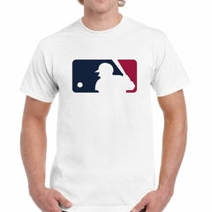 Remera Beisbol Rojo Azul Bate Pelota Deporte
