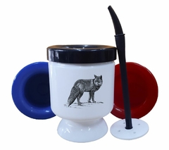 Mate Zorro En Blanco Y Negro Diseño Art