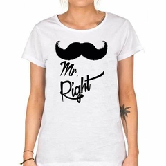 Remera Mr Right Mostacho - tienda online