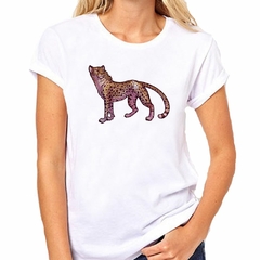 Remera Cheetah Posando Dibujo Art