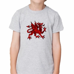 Remera Dragon Heraldico Rojo Salvaje