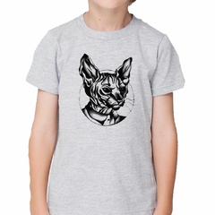 Remera Gato Sphynx Ilustracion - tienda online