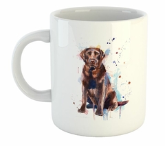 Taza Perro Labrador Pintura Watercolor