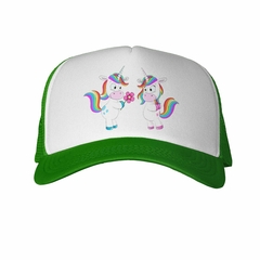 Gorra Unicornio Pareja Regalando Una Flor - TiendaCubik