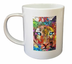 Taza Puma Pintura Estilo Watercolor Art - comprar online