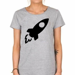 Remera Cohete Espacial Despegando - TiendaCubik