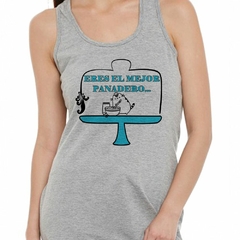 Musculosa Deportiva Eres El Mejor Panadero Cat Diseño - comprar online