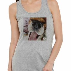 Musculosa Deportiva Perro Beagle Feliz