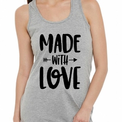 Musculosa Deportiva Made With Love Hecho Con Amor