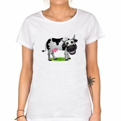 Remera Vaca Divertida Infantil Sonriendo - TiendaCubik