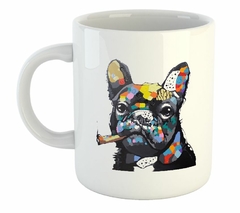 Taza Bulldog Cigarro Humo Art