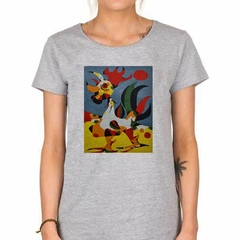 Remera Joan Miro El Gallo Pintura Al Oleo en internet