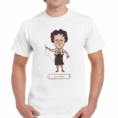 Remera Coco Chanel Diseñadora Costurera Dibujo - TiendaCubik