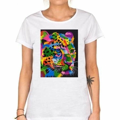 Remera Cheetah Dibujo Popart Colores - TiendaCubik