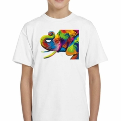 Imagen de Remera Elefante Colores Estilo Watercolor