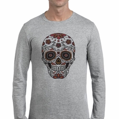 Imagen de Remera Manga Larga Calavera Mexicana Skull M5