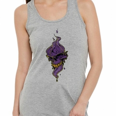 Musculosa Deportiva Calavera Sacando La Lengua