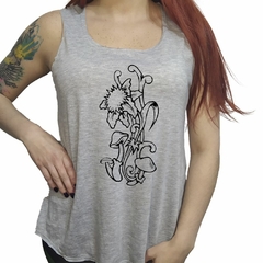 Musculosa Tattoo Flores Hongos Art