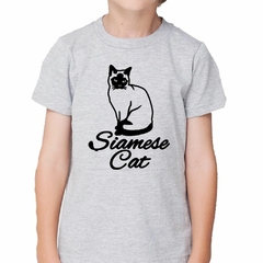 Remera Gato Siames Silueta Vector en internet