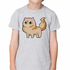 Remera Gato Naranja Ilustracion Art - comprar online