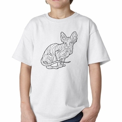 Remera Gato Sphynx Vector - tienda online