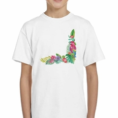 Remera Pajaro Loro Ramo De Flores en internet