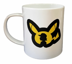 Taza Pikachu Pokemon Negro Silueta - comprar online