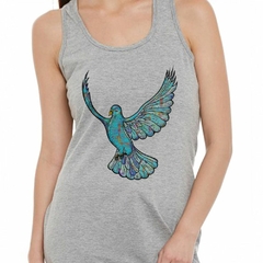 Musculosa Deportiva Paloma Celeste Diseño Dove