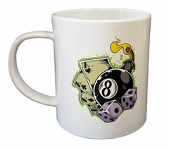 Taza Juego Cartas Bola Ocho Dados Art - comprar online