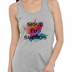Musculosa Deportiva Sigue Tus Sueños Watercolor Arte - comprar online