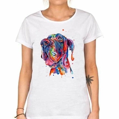 Remera Perro Gran Danes Watercolor Art - tienda online