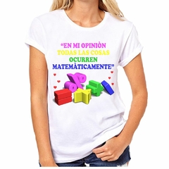 Remera Matematica Diseño Dibujo en internet