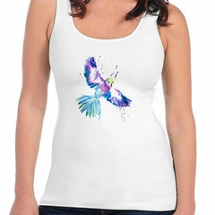 Musculosa Deportiva Colibri Diseño Watercolor