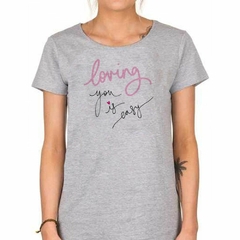 Imagen de Remera Loving You Is Easy Amarte Es Facil