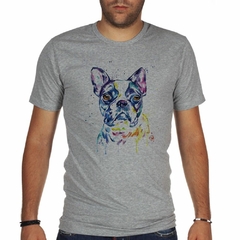 Remera Bulldog Art Watercolor M3 - TiendaCubik