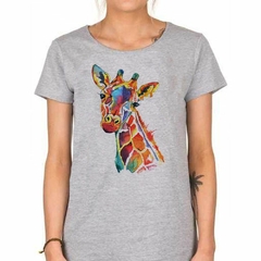 Remera Jirafa Dibujo Watercolor Art en internet