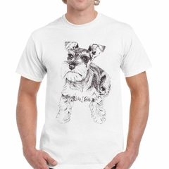 Remera Perro Shnauzer Dibujo - comprar online