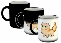 Taza Gato Naranja Ilustracion Art - comprar online