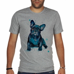 Remera Bulldog Art Watercolor M1