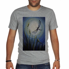 Remera Acrylic Painting Fish And Dragonfly - TiendaCubik