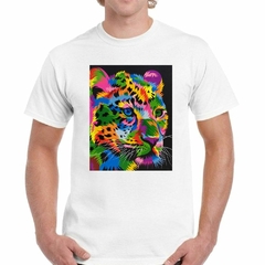 Remera Cheetah Dibujo Popart Colores