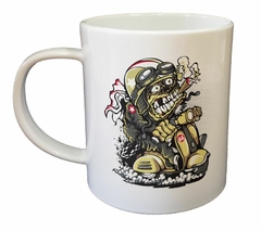 Taza Smoking Cigarrette Draving A Motorcycle - tienda online