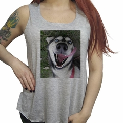 Musculosa Husky Siberiano Crazy Eyes