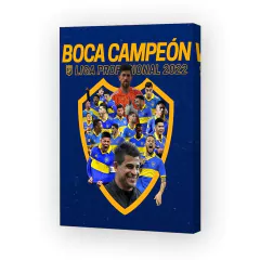 Cuadro Boca Campeon Liga Profesional 2022 modelo9